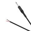 6.35mm 1/4" to Speaker Wire Adapter, 2-Pack 1ft 6.3mm TS Mono Male Plug to Bare Wire Pigtail Connector Repair 6.35mm Jack Audio Cable for Microphone Speaker Electric Guitar Bass Keyboard Amplifier view 4