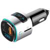 Bluetooth FM Transmitter for Car, Wireless Bluetooth FM Radio Adapter Car Kit with Hands-Free Calling and 2 Ports USB QC 3.0 Fast Charger Voltage Detection view 2