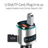 Bluetooth FM Transmitter for Car, Wireless Bluetooth FM Radio Adapter Car Kit with Hands-Free Calling and 2 Ports USB QC 3.0 Fast Charger Voltage Detection view 3