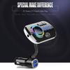 Bluetooth FM Transmitter for Car, 5.0 Bluetooth Handsfree Car Kit Dual USB Colorful Atmosphere Light Support SIRI/Google Voice Assistant QC 3.0 Fast Charge view 2