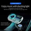 Bluetooth FM Transmitter for Car, 5.0 Bluetooth Handsfree Car Kit Dual USB Colorful Atmosphere Light Support SIRI/Google Voice Assistant QC 3.0 Fast Charge view 3