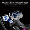 Bluetooth FM Transmitter for Car, 5.0 Bluetooth Handsfree Car Kit Dual USB Colorful Atmosphere Light Support SIRI/Google Voice Assistant QC 3.0 Fast Charge view 4