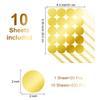 Gold Wall Decal Dots, Sundecor Metallic Vinyl Polka Dot Decor Cute Fun Removable Round Circle Art Glitter Stickers Gold Round Polka Posh Dot Decor for Room, Mirrors, and Doors (Gold, 2" x 200pcs) view 2