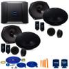 Alpine Type-R Bundle 2-Pairs R-S69C.2 6x9 Component Speakers with R-A60F 600W 4-Ch Amp and Wiring view 1