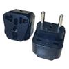 2 Pins Universal UK/US/EU/AU to EU Power Adapter Brasil Israel Europe Travel Power Plug Mayitr view 1