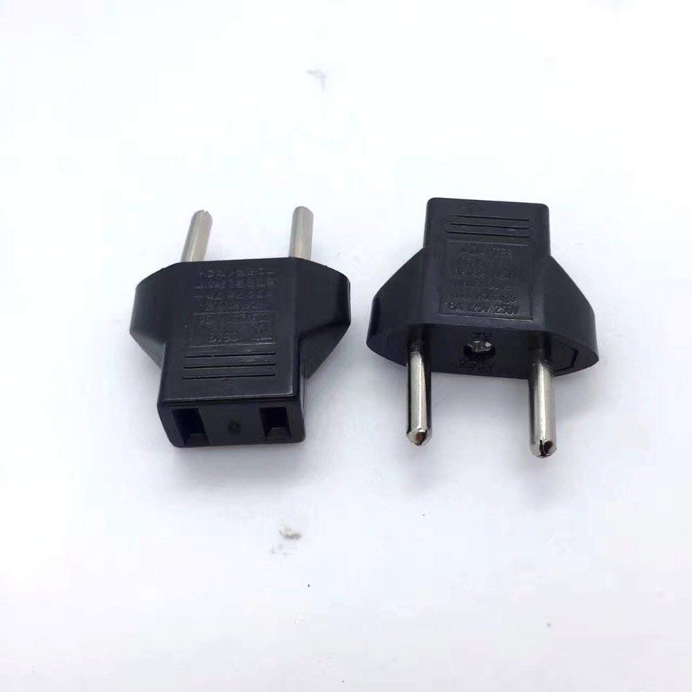 1000pcs China Japan US to EU Germany Travel Plug Adapter European EU Power Adapter AC Electric Charger Power Cable Socket Outlet