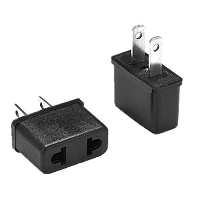 EU Europe to US USA Travel Power Plug Adapter Converter for Laptop/MacBook