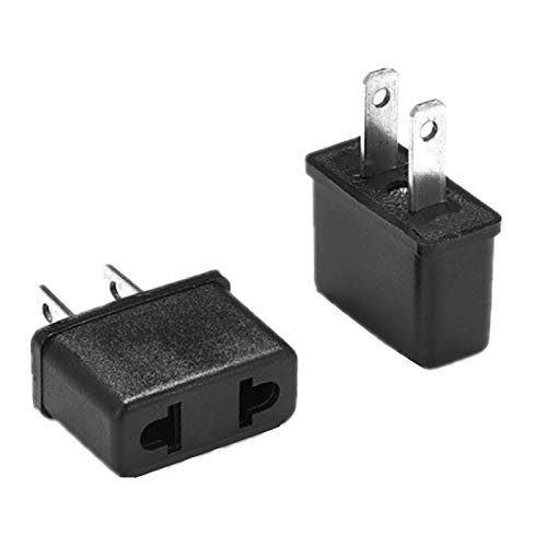 EU Europe to US USA Travel Power Plug Adapter Converter for Laptop/MacBook