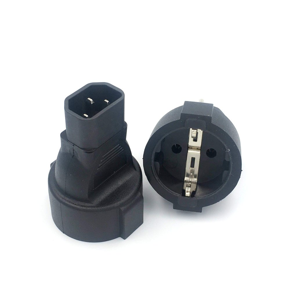 10PACK C14-European Socket Power Adapter IEC320 C14 to European French Germany Connector Converter Male Female Conversion Plug