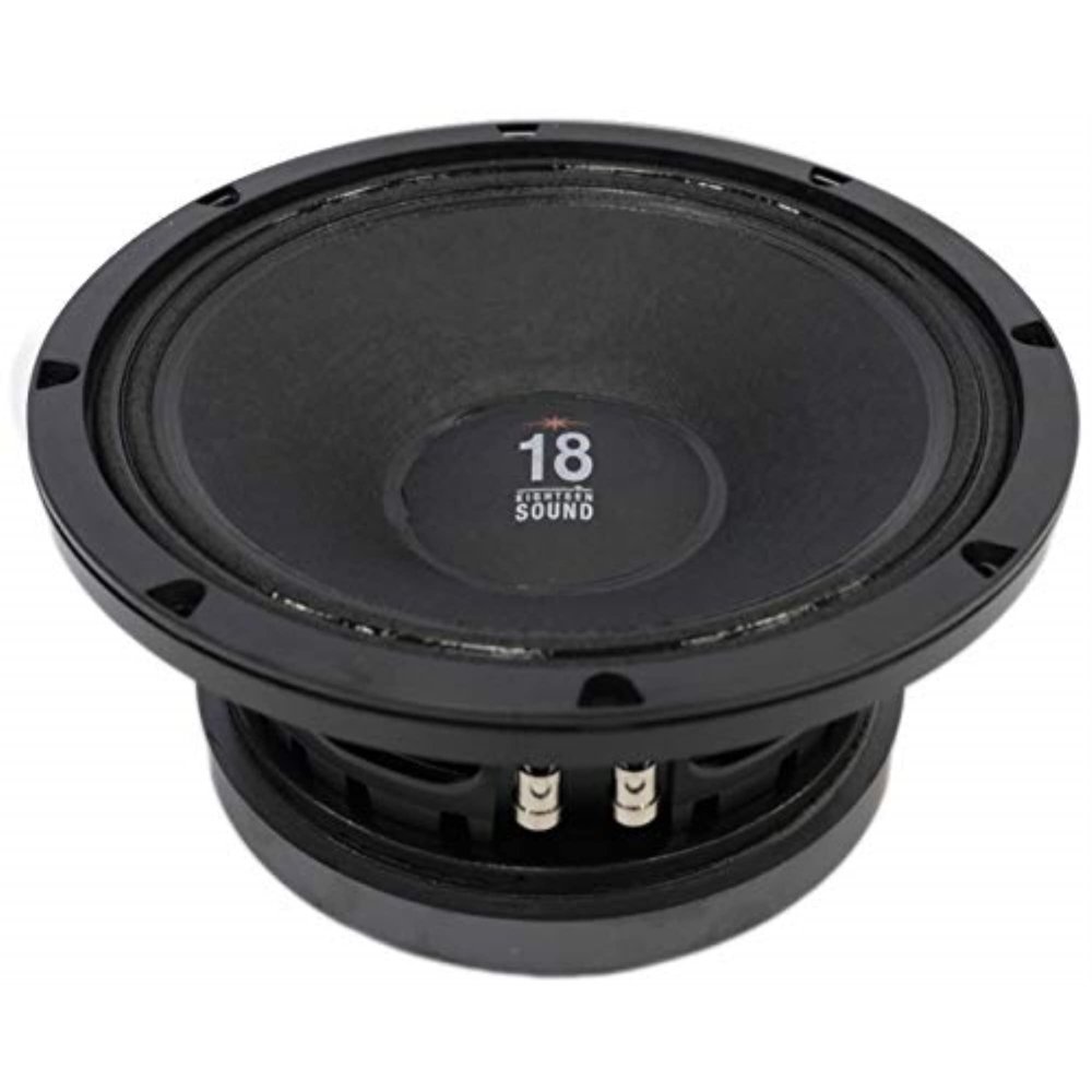 18 Sound 10MB777 10" 8 OHM MID BASS WOOFER, Black