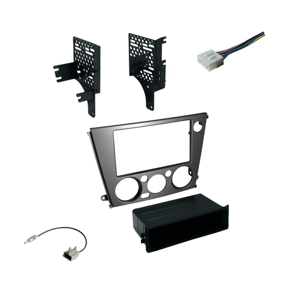 American International Single or Double DIN Radio Dash Kit for 2005-2009 Subaru Legacy & Outback with Antenna Adapter & Wiring Harness