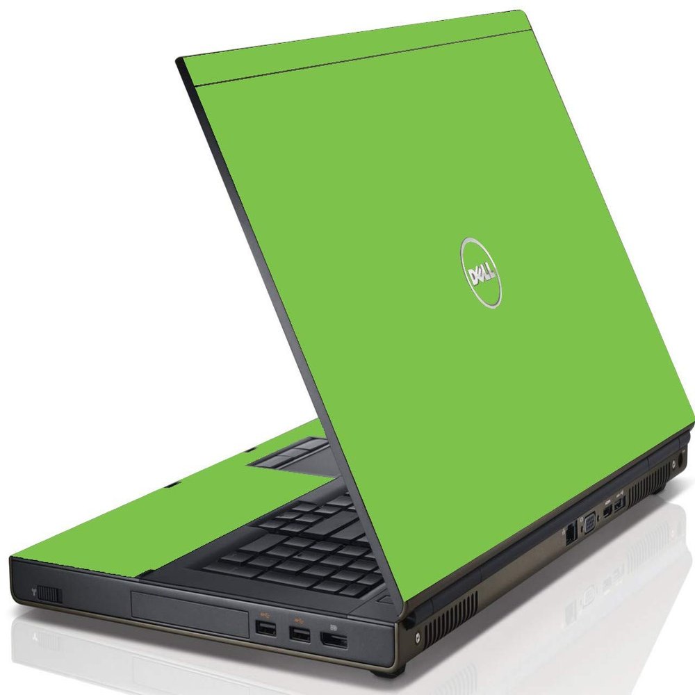 LidStyles Vinyl Protection Skin Kit Decal Sticker Compatible with Dell Precision M6800 (Green)