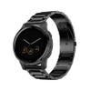 Anrir Compatible for Garmin Vivoactive 4S Watch Band, 18mm Stainless Steel, Black Leather, Woven Nylon for Garmin Vivomove 3S 39mm, Fossil Q Venture Gen 4 HR/Gen 3 Smart Watch - 3 Pack view 3