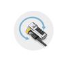 Kensington ClickSafe Universal Combination Laptop Lock - Master Coded - Carbon Steel, Plastic - 5.91 ft - for Notebook view 4