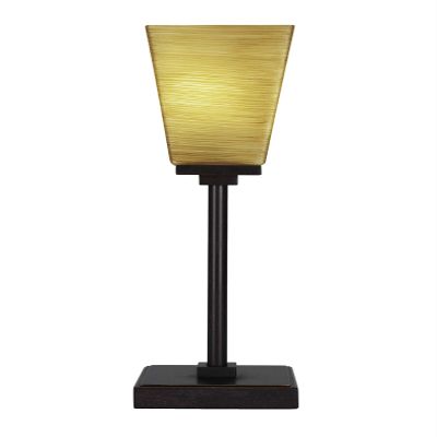 Toltec Lighting Luna 1 Light Table Lamp in Dark Granite (54-DG-670)
