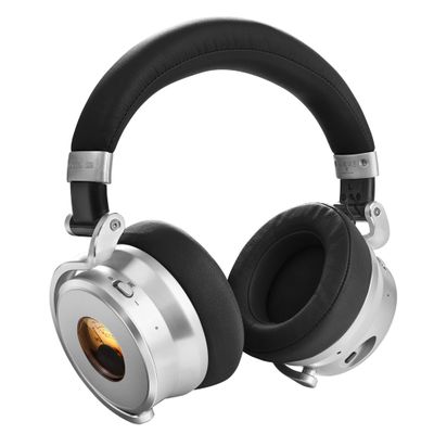 Meters OV-1-B-C Over-Ear Wireless Headphones with Active Noise Cancellation - Studio-Quality Sound with 16-Hour Playback & VU Display - Bluetooth 5.0, App-Controlled, 40mm Drivers (Black)