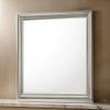 Benjara Square Molded Wooden Frame Dresser Mirror- Antique Silver view 2