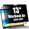 Ceydebne Privacy Screen Protector for MacBook Air 13 Inch (2018-2021, M1) - Nano-Suction Removable Anti-Spy Filter, Blue Light Blocking, Ultra-Thin Design view 1
