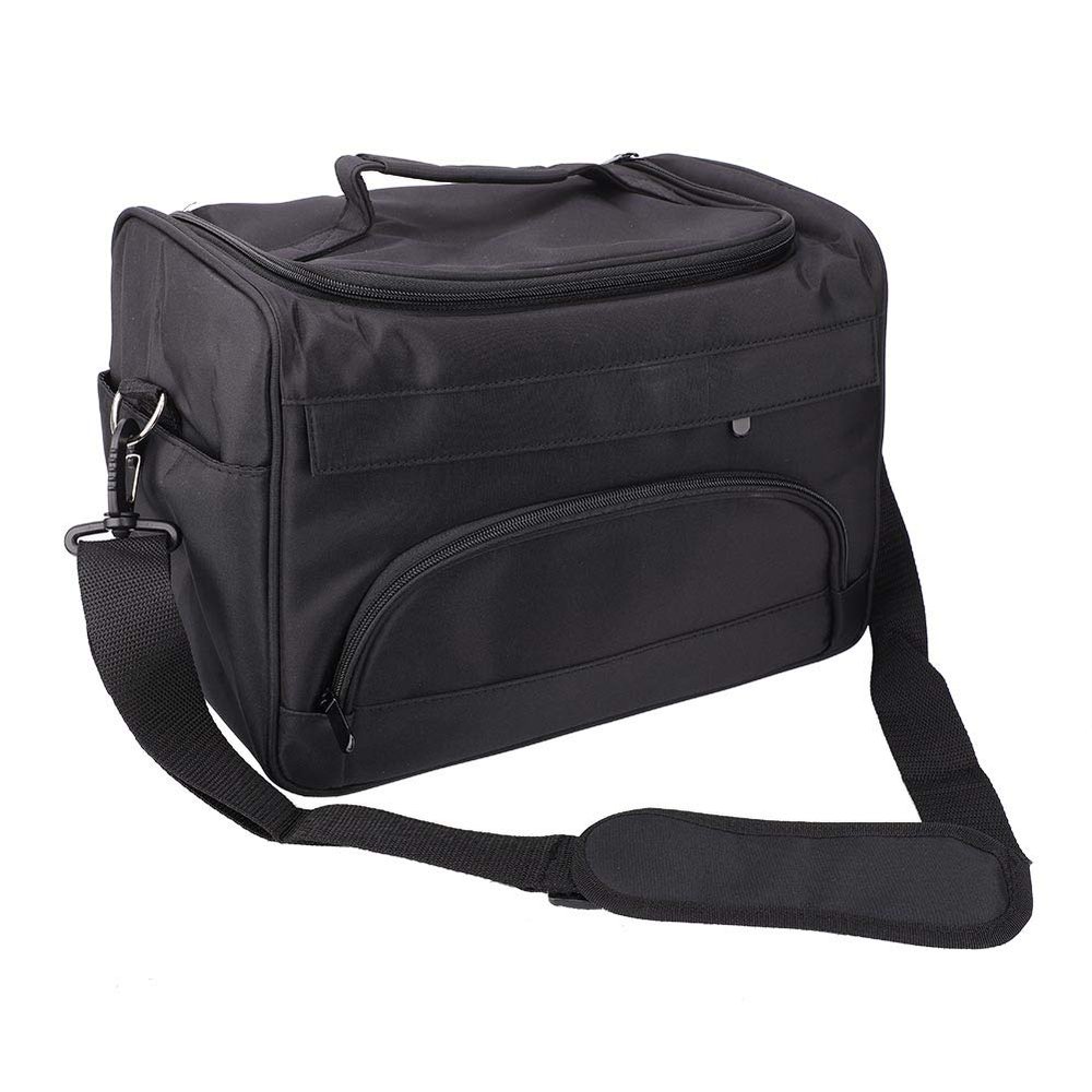Barber Tool Carrying Bag, Professional Hairdressing Tools Bag, Salon Barber Handbag, Portable Scissors Comb Holder Hairstyling Case Travel Luggage Pouch Black