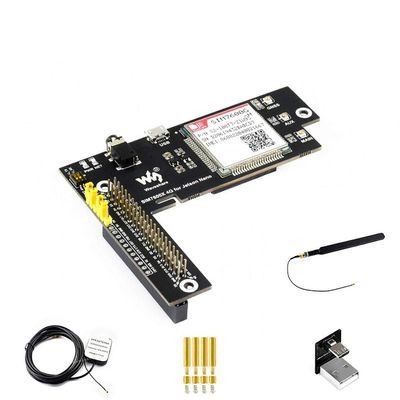 SIM7600G-H 4G/3G/2G/GNSS Expansion Board for Jetson Nano Supports LTE CAT4 up to 150Mbps Global Applicable for GPS, BeiDou, Glonass, LBS Base Station Positioning