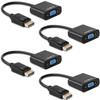 Ankey Display Port to VGA Adapter,4 Pack Gold-Plated DisplayPort DP to VGA Converter (Male to Female) for Computer, Desktop, Laptop, PC, Monitor, Projector, HDTV view 1