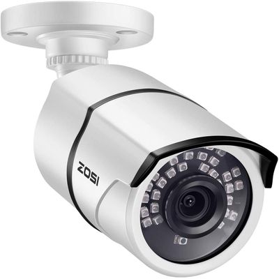 ZOSI 2.0 Megapixel HD 1080P HD-TVI Security Cameras Day Night Waterproof Camera 100ft IR Distance, Aluminum Metal Housing, Only Compatible for HD-TVI Analog DVR (Renewed)
