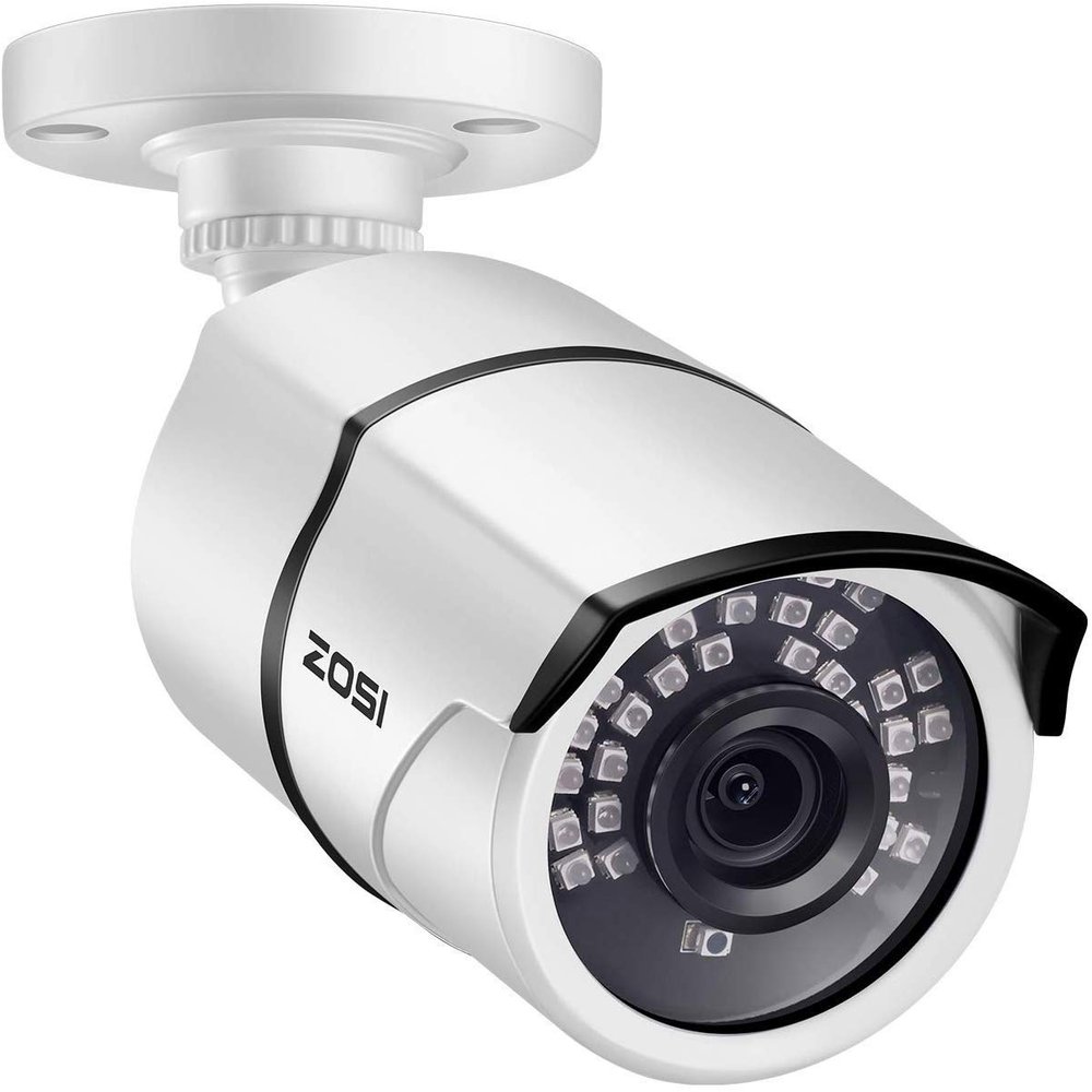 ZOSI 2.0 Megapixel HD 1080P HD-TVI Security Cameras Day Night Waterproof Camera 100ft IR Distance, Aluminum Metal Housing, Only Compatible for HD-TVI Analog DVR (Renewed)