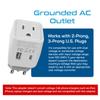 Ceptics Switzerland Travel Plug Set - with 2 USB + USA Socket Input - Type J and Type C- Ultra Compact - Safe Grounded Perfect for Cell Phones, Laptops, Camera Chargers view 4