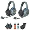EARTEC UL2D Ultralite 2-Person Headset System (USA) with 6Ave Heaphone and Microphone Cleaning Kit view 2