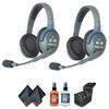 EARTEC UL2D Ultralite 2-Person Headset System (USA) with 6Ave Heaphone and Microphone Cleaning Kit view 3