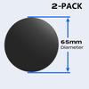 Dashboard Adhesive Mounting Disk of 65mm 2-Pack High Bond Sticky Pad for Suction Cup Mount GPS TomTom GO Comfort, GO 52, Supreme, 500, 510, GO 5 3D, XXL 540S, VIA 1505M, 1515M, VIA 1535TM DMD65 view 2