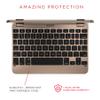 Brydge 7.9 Keyboard for iPad Mini (5th Generation) and iPad Mini (4th Generation) | Aluminum | Bluetooth | Rotating Hinges (Gold) view 3