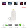 POCKET PANDA Universal HDMI Adapter Ring Kit with Security Loop-4K for USB C, Displayport, Mini DP, Mini HDMI to Monitor HDMI Office Video Converter. 4 Adapters with Key Security Loop for Office view 4