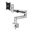 Durable Monitor Mount with Flexible Arm and Desk Clamp, 360-Degree Rotation, Tiltable, for VESA Screens 21-27", User-Friendly, Silver (508323) view 1