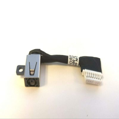 AC DC Jack Power Plug in Charging Port Connector Socket with Wire Cable Harness Replacement for Dell Inspiron 13 7380 P83G002