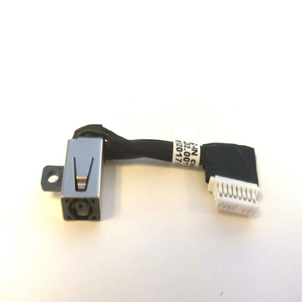 AC DC Jack Power Plug in Charging Port Connector Socket with Wire Cable Harness Replacement for Dell Inspiron 13 7380 P83G002