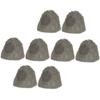 8R8SG Outdoor Slate 8" Rock 8 Speaker Set for Deck Pool Spa Yard Garden view 1