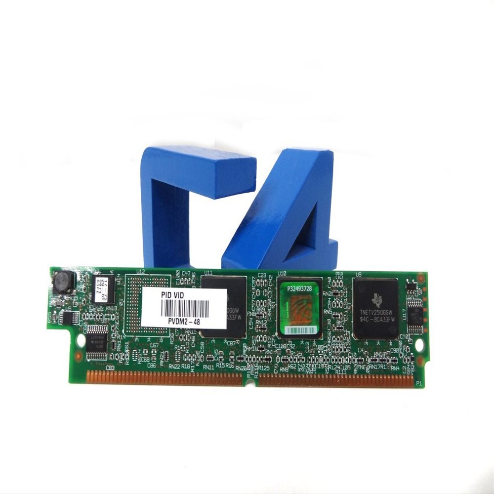 Cisco 2800/3800 48-Channel Packet Voice/Fax DSP Module, PVDM2-48, Lifetime Wty (Renewed)