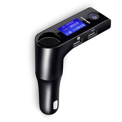 Bluetooth FM Transmitter for Car, Bluetooth 4.1 Wireless FM Radio Adapter Car Kit with Hand Free Call 4 Modes Music Play Support TF Card &U-Disk Voltage Detection