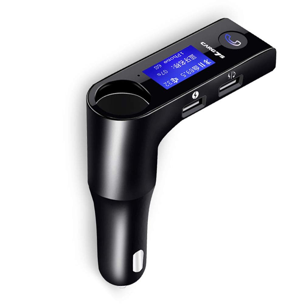 Bluetooth FM Transmitter for Car, Bluetooth 4.1 Wireless FM Radio Adapter Car Kit with Hand Free Call 4 Modes Music Play Support TF Card &U-Disk Voltage Detection