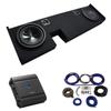 American Sound Connection Compatible with 2009-2014 Ford F-150 Ext Super Cab Truck Alpine SWT-10S4 Dual 10" Sub Box Enclosure with S-A60M Amplifier & 4GA Amp Kit view 1