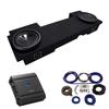 American Sound Connection Compatible with 2002-2013 Chevy Silverado HD Crew Truck Alpine SWT-10S4 Dual 10" Sub Box Enclosure with S-A60M Amplifier & 4GA Amp Kit view 1