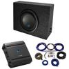 American Sound Connection Universal Regular Standard Cab Truck Alpine Type S S-W10D4 Single 10" Sub Box Enclosure with S-A60M Amplifier & 4GA Amp Kit view 1