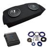 American Sound Connection Compatible with 2003-2008 Nissan 350Z Coupe Hatch Fit Alpine SWT-10S4 Dual 10" Sub Box Enclosure with S-A60M Amplifier & 4GA Amp Kit view 1