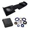American Sound Connection Alpine Bundle Compatible with 2014-2018 Chevy Silverado S-W10D2 Dual 10" Loaded Sub Box Enclosure with S-A60M 1200W Amplifier view 1