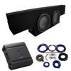 American Sound Connection Bundle Compatible with Chevy Silverado Non-HD Crew Truck 01-06 Alpine Type S S-W10D2 Dual 10" Sub Box Enclosure with S-A60M Amplifier & 4GA Amp Kit view 1