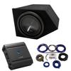 Alpine SWT-10S2 Compatible with Pontiac Firebird 93-02 Coupe Passenger Side 10" Sub Box Enclosure with S-A60M Amplifier & 4GA Amp Kit view 1