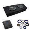 American Sound Connection Bundle Compatible with Toyota Tundra Crew Max 07-13 Alpine SWT-10S4 Dual 10" Custom Sub Box with S-A60M Amplifier & 4GA Amp Kit view 1
