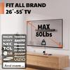 AENTGIU Studless TV Wall Mount, Heavy Duty Drywall TV Bracket Hanger for 26-55 inch Flat Screen TVs, No Stud, NO Drill, No Anchors, Easy Install with All Hardware Included view 4