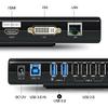 Case of 5, WAVLINK USB 3.0 Universal Laptop Docking Station Dual Display with HDMI & DVI/VGA with Gigabit Ethernet, 6 USB Ports, Audio for Laptop, Ultrabook and PCs, More Efficient Home Office view 3